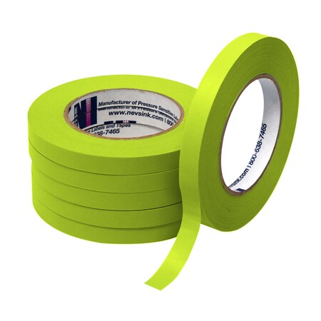 Nevs 1/2" wide x 60yd Chartreuse Labeling Tape T-050-Chartreuse